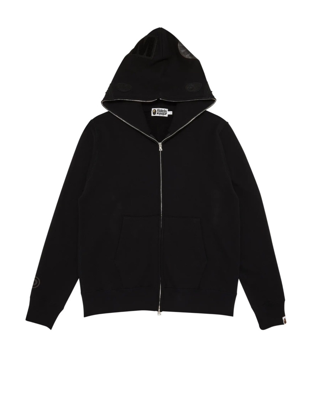 Goat x bape exclusive Black Full-Zip Shark Hoodie